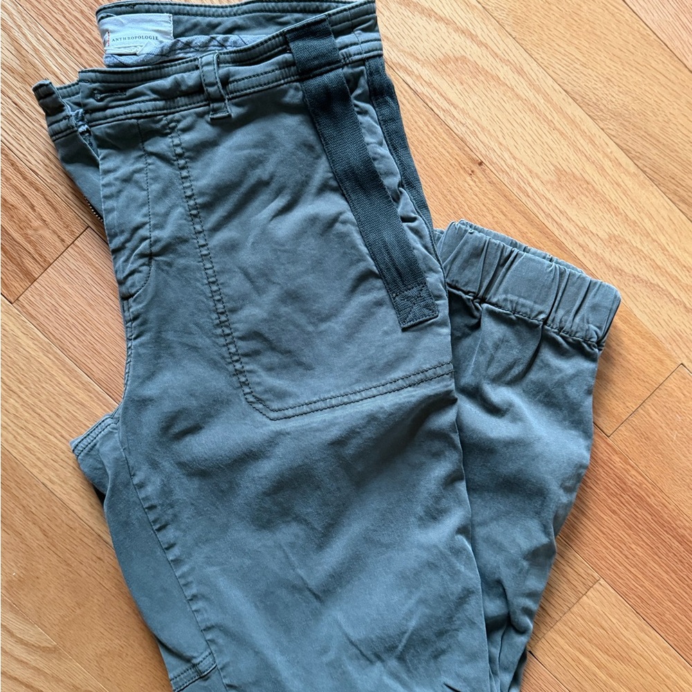 Anthropologie Army Green Joggers